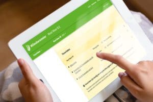 Milieubarometer favorieten op tablet